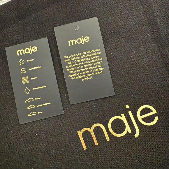 Maje Leather Platform Loafers - New - Picture 10 of 10